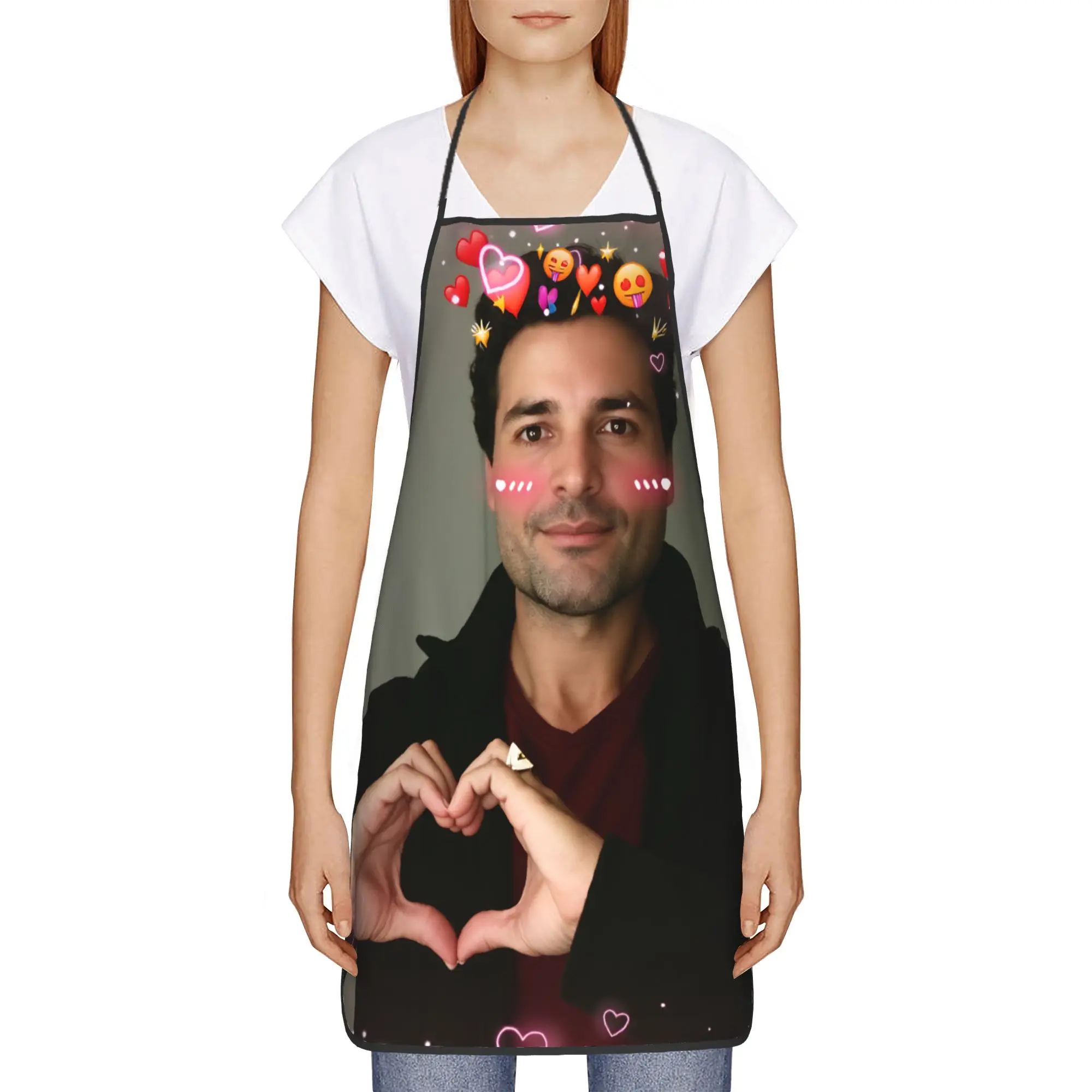 Chayanne Singer (5) Apron  Custom Cleaning Kitchen Accessories Work Adult Aprons without Pocket