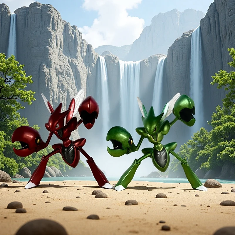 

Новая популярная 9 см аниме фигурка покемона Scizor, экшн-фигурка, коллекция ПВХ, модель игрушки для детей, подарки для мальчиков, украшение для рабочего стола