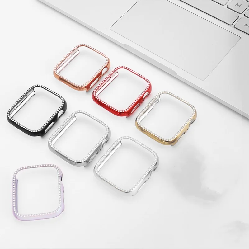 Защитный чехол с алмазным покрытием для Apple Watch Ultra 2 Case S10 46 мм 42 мм 45 мм 40 мм 41 мм 44 мм Чехол для ПК для iWatch Series 9 8 7