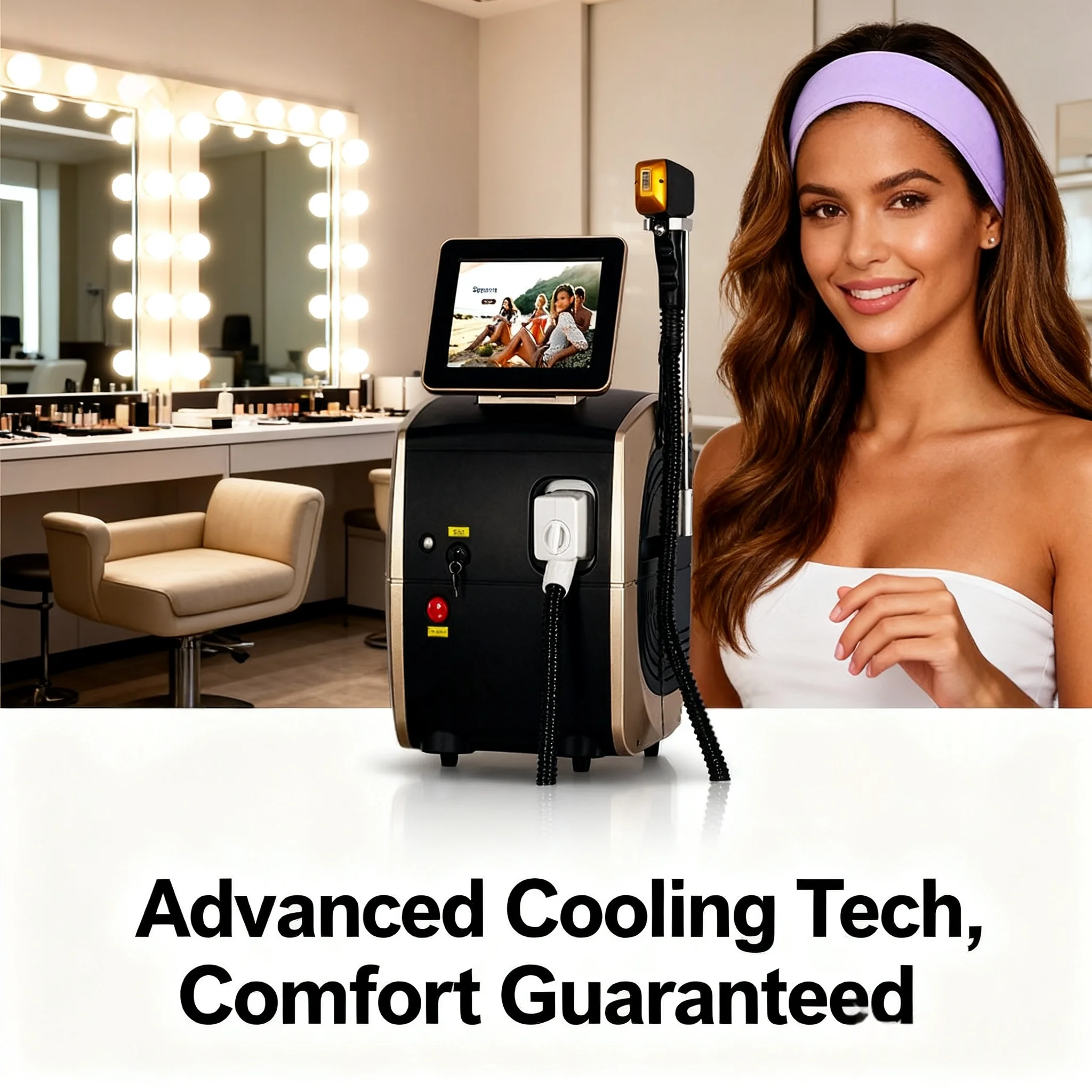 Certificazione di sicurezza Penna per depilazione laser a diodi 808 |   Penetrazione indolore dei follicoli piliferi |   Depilazione permanente + Pelle r