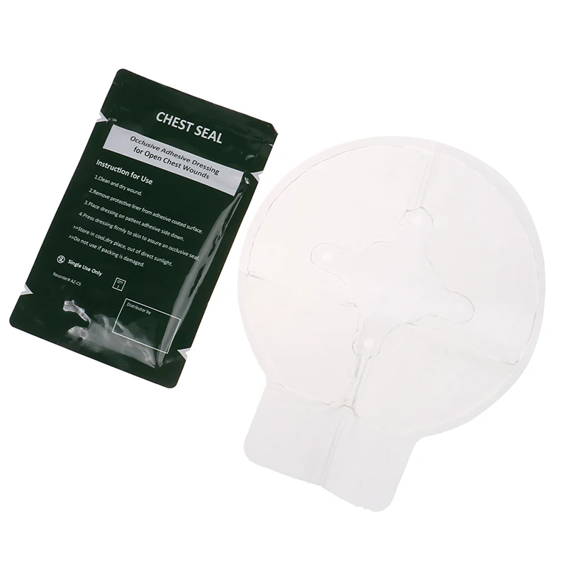 ★▲First Aid Chest Seal Vented Trauma Sticker Emergency Patch for Quick Bleeding Control Outdoor Scenario view 5