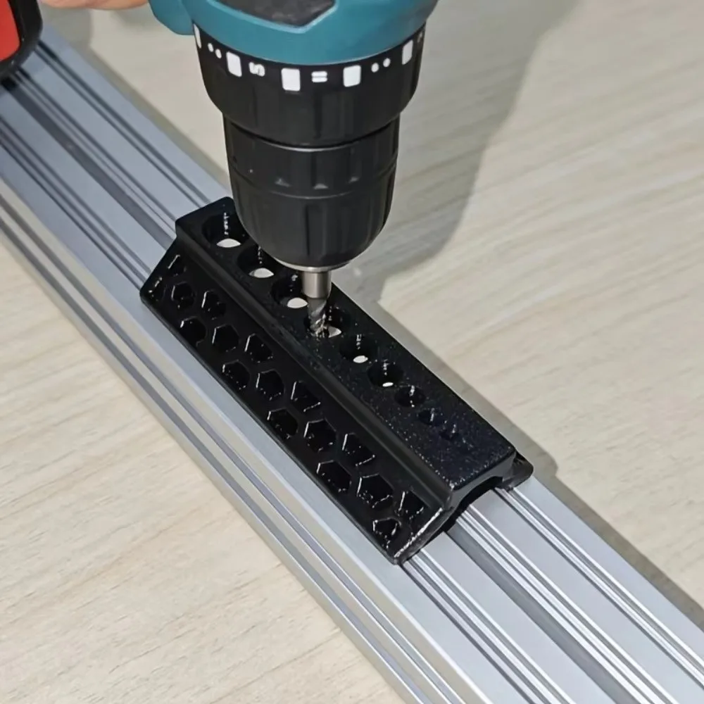 Safe 15mm 10-Hole Drill Bit Guide Non-Slip Accurate Drilling Auxiliary Drill Bit Firmly Fixed Drill Jig PVC Pipe