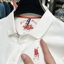 High end 100% cotton short sleeve men's POLO shirt summer new designer brand exquisite embroidery Paul fashion casual T-shirt