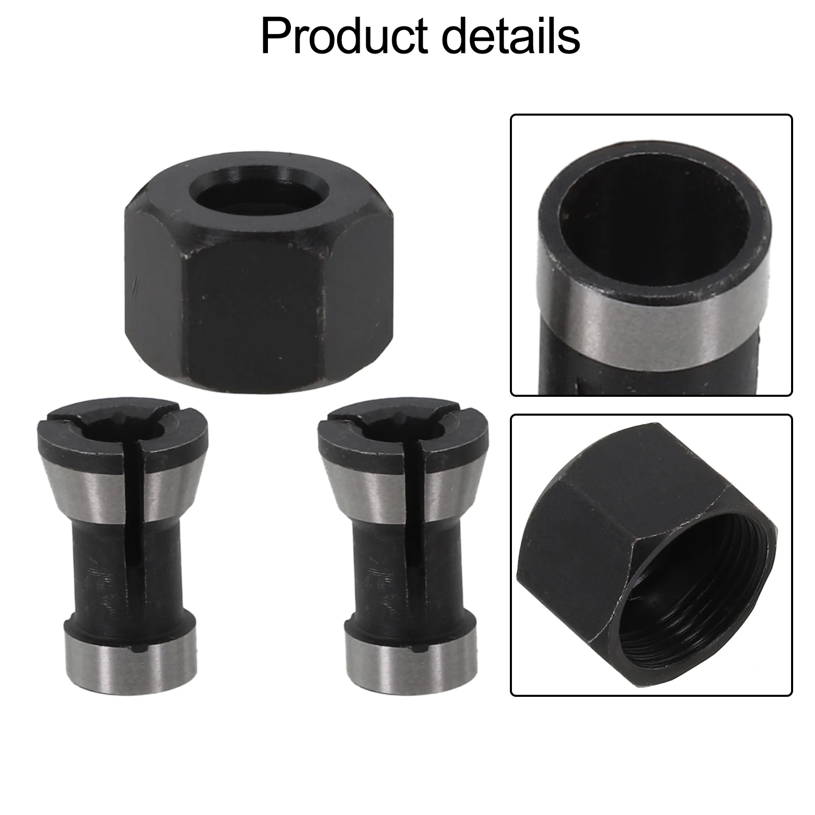 Carbon Steel Collet Chuck Collet Chuck Screw Nut Collet Chuck Accessories Enhanced Safety Features Chuck Conversion