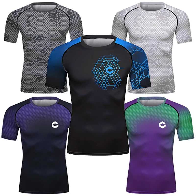 High Elasticity Rash Guard Thermal Men T-shirts Activewear Cody Lundin Muscle Compression Sweatshirts Sublimation Training Wear