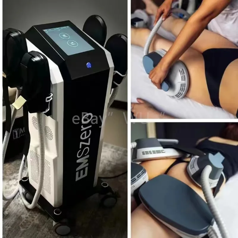 

NEW EMSzero Power 6500W 14 Tesla NEO Hi-emt EMS Body Sculpt Machine with 4Handles and Pelvic Stimulation Pad Optional EMSzero