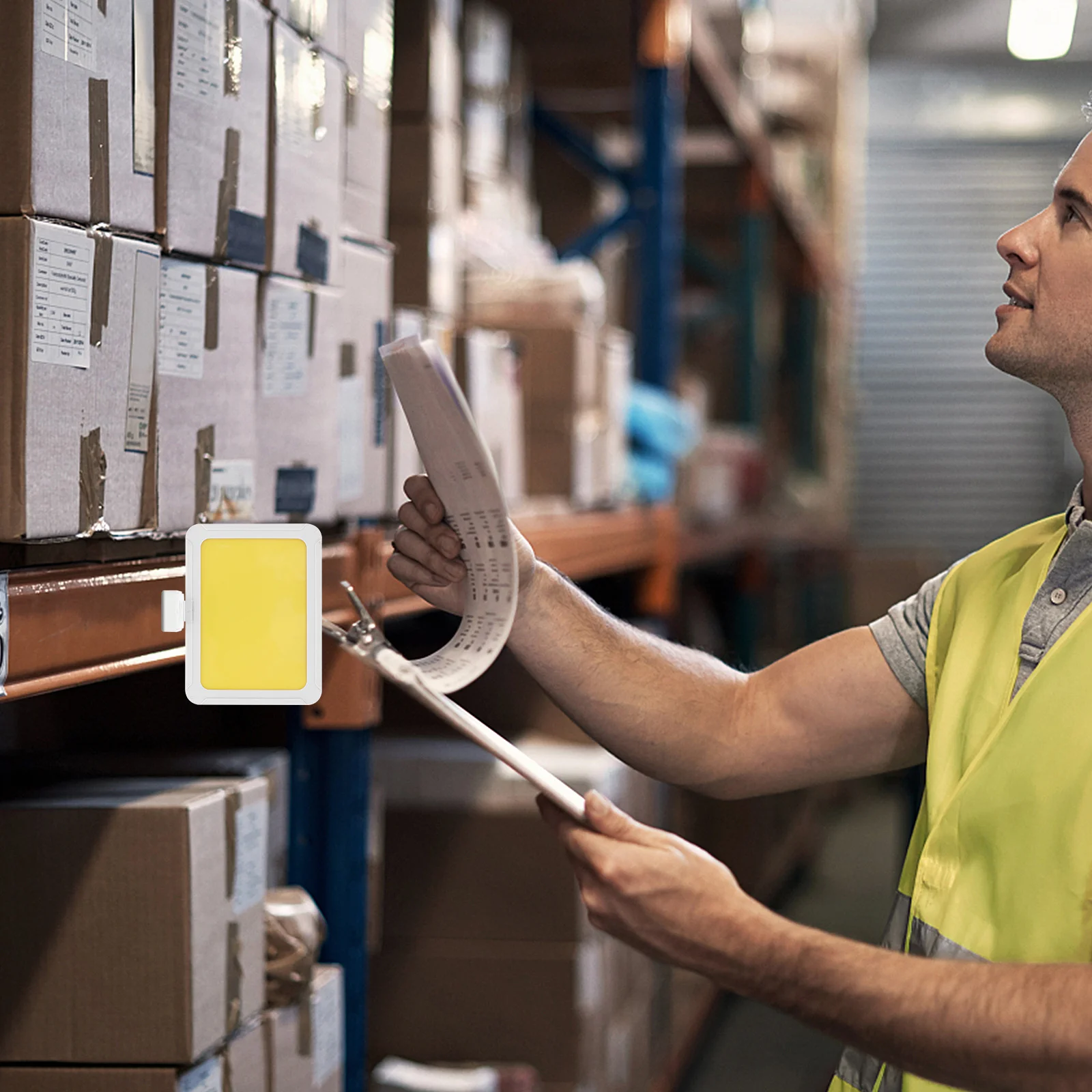 

2pcs Magnetic Warehouse Sign Board Strong Stable Reusable Shelf Label Indicator For Shelving Classification Display