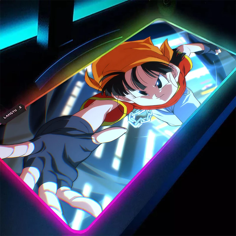LED Mouse Pad DBZ rubber table Large Non-Slip Office Gamer Desk mat Computer Keyboard Pad gaming accessories carpet RGB mousepad