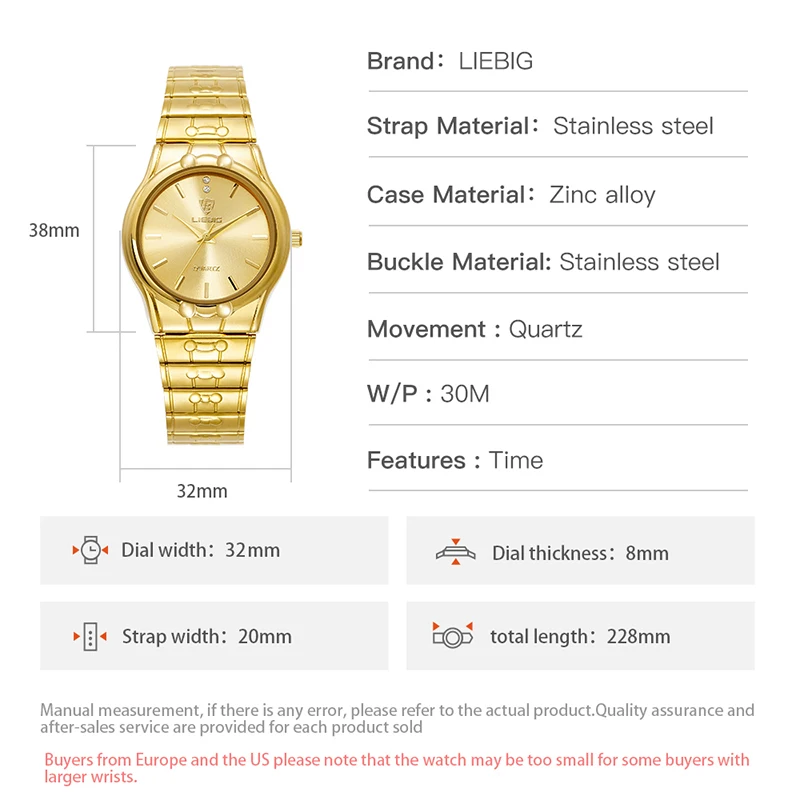 2023 Watch Men Fashion Quartz Wristwatch For Male Luxury Golden Full Steel Watches 3Bar Waterproof Clock Relogio Masculino L1023