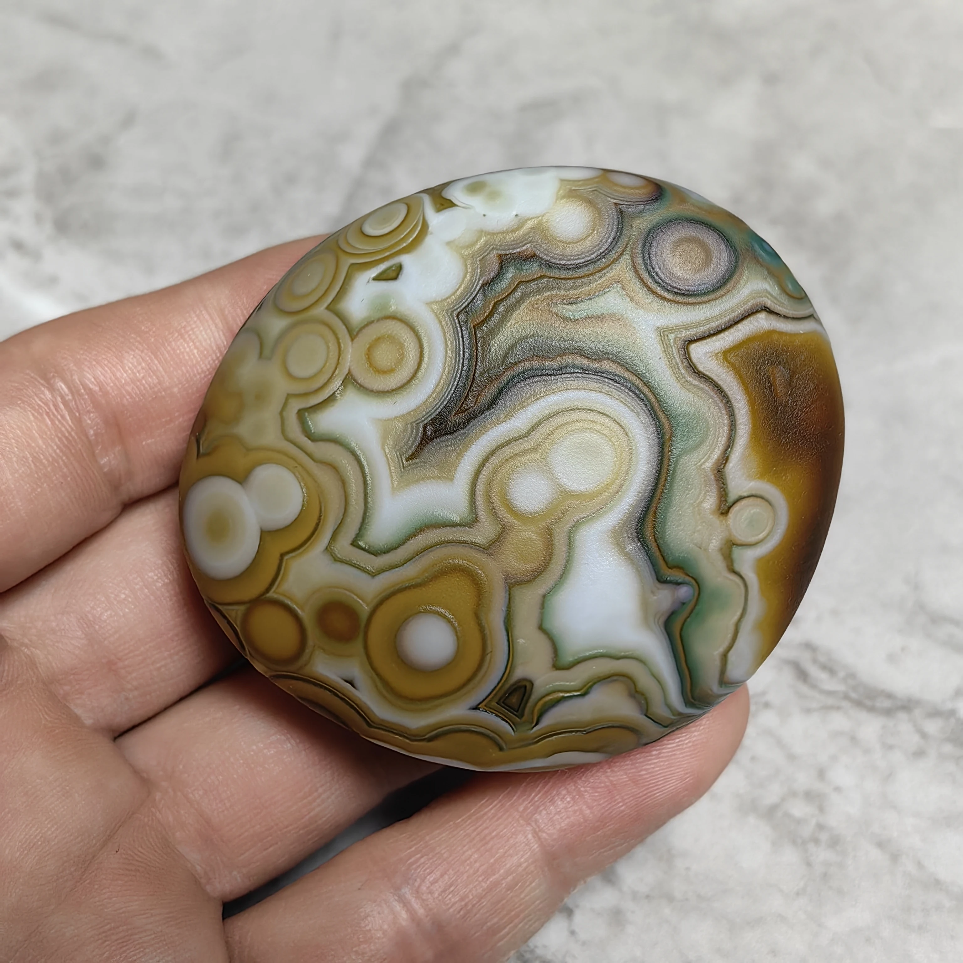 Rare Divine Eye Agate Sardonyx, Unpolished Crystal for Home Energy Work, Meditation & Evil Repelling