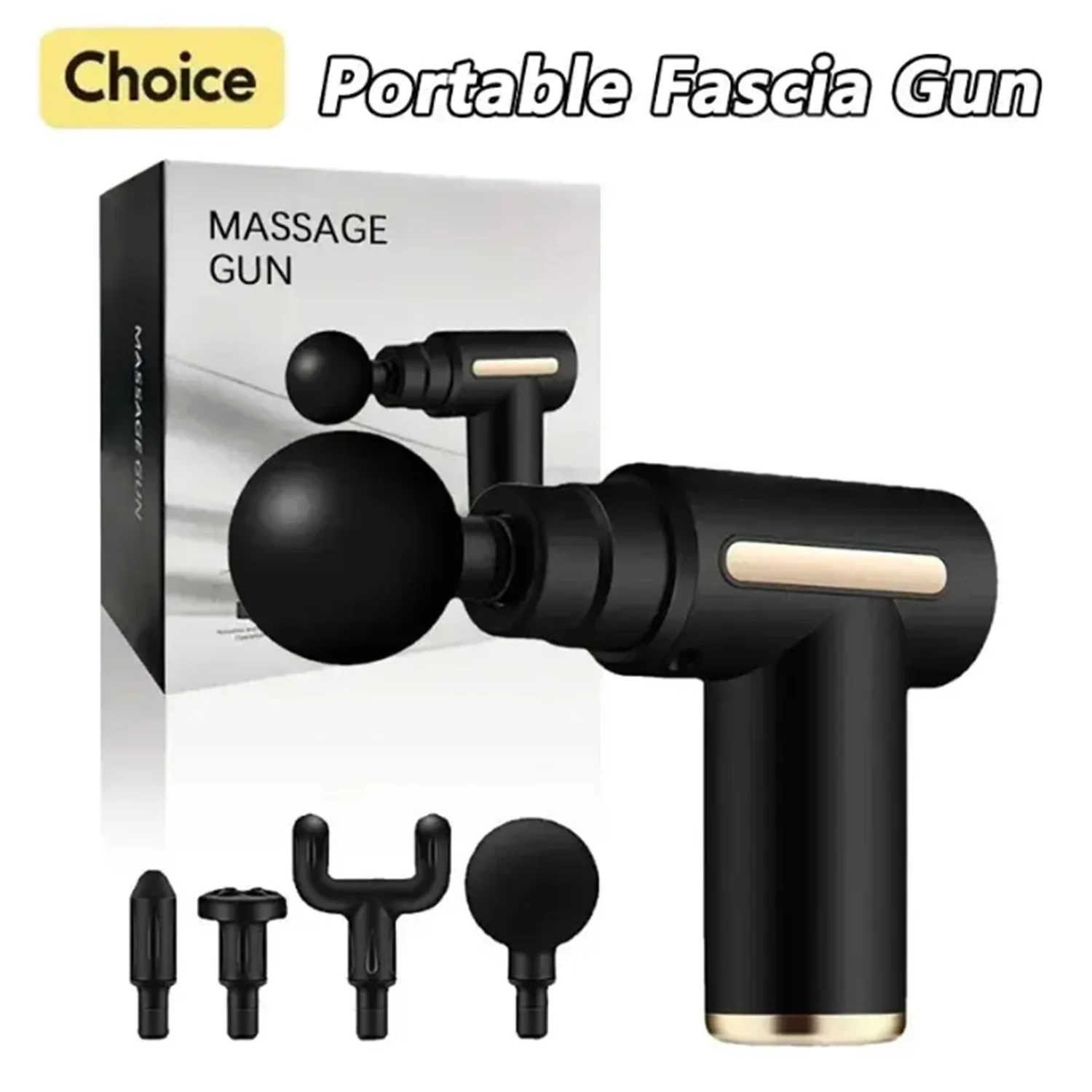 Fascia Gun Massager - Deep Tissue Therapy, High-Torque Motor, Portable & Elegant - Rapid Soreness Relief for Body