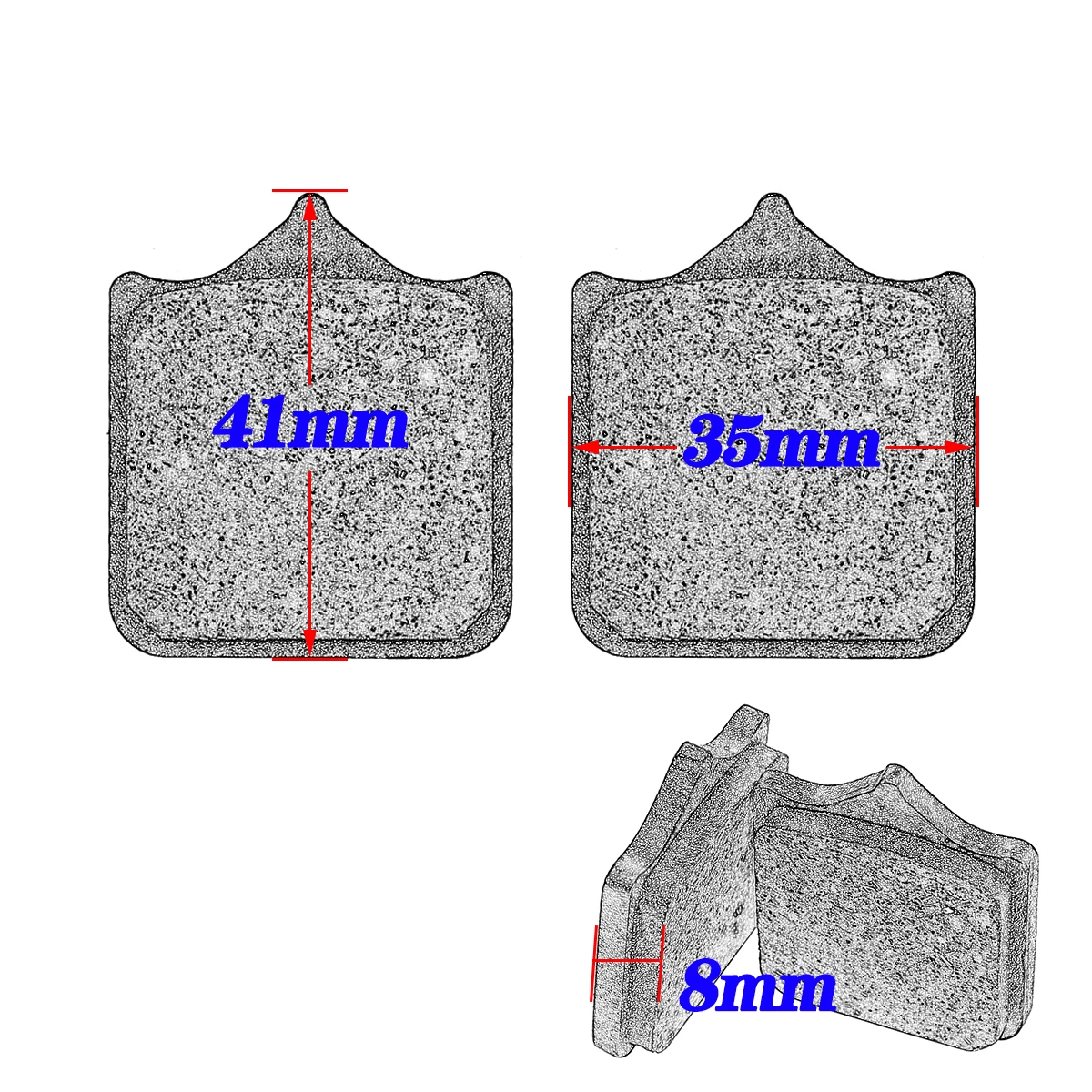 Motorcycle Front And Rear Brake Pads For Benelli TRK502 TRK502X TRK 502 Leoncino 500 BJ500 BJ500GS-A BJ 500