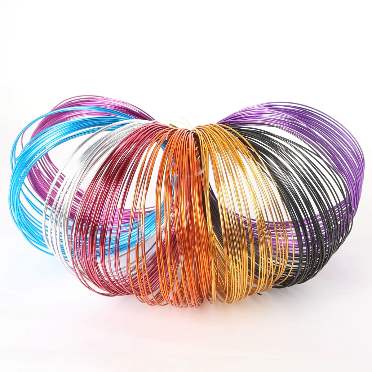 2mm Anadized Round Aluminum Wire 5Meters Versatile Painted Aluminium Metal Wire For DIY Jewelry Making Accessories