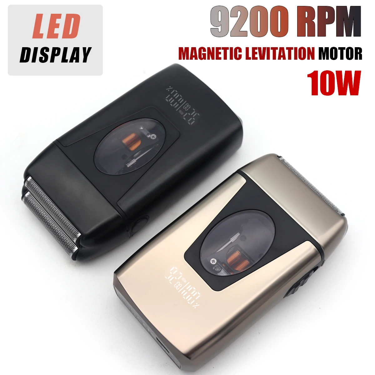 

Mens Shaving Machine with 10W Magnetic Motor and LCD Display Professional Hair Cutting Machine for Barbers