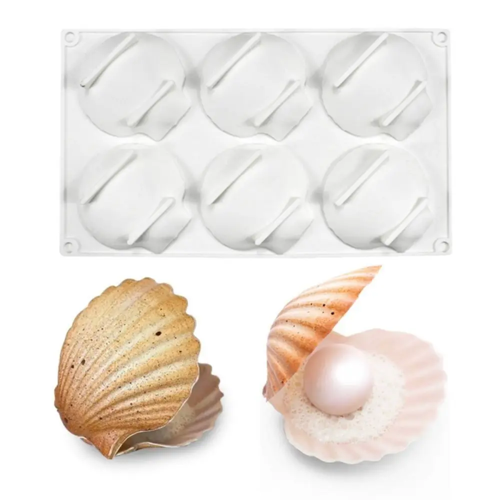 New Shell Shaped Mousse Cake Mold Reusable Non-Stick Chocolate Dessert Mold Flexible Baking Mould DIY Baking
