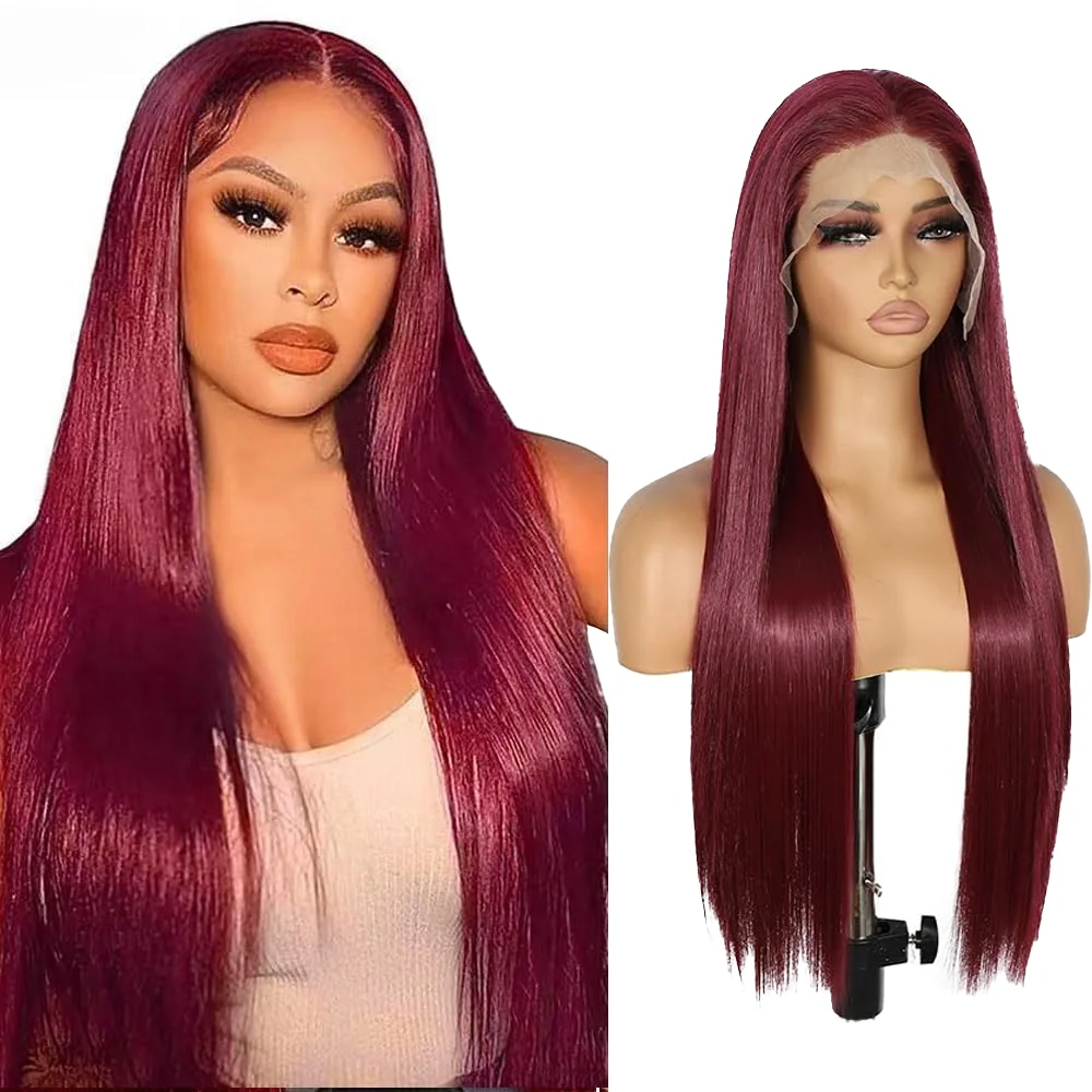 13×4-lace-front-wig-burgundy-long-straight-pre-plucked-hairline-glueless-heat-resistant-wig-for-black-women-daily-cosplay-use
