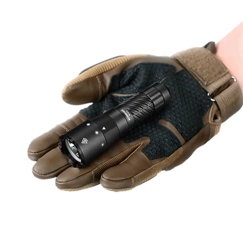 Acebeam W20 Long Range LEP Tactical Flashlight Magnetic Control Ring Wide Angle Spill Torch Light with USB C Rechargeable 16340