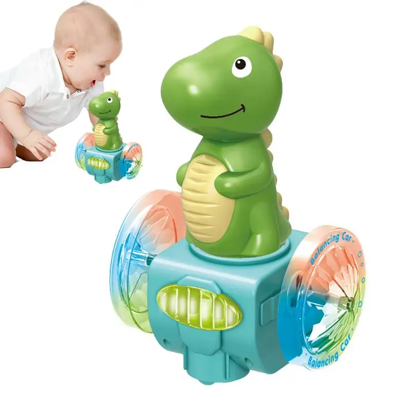 Kids Dinosaur Toys Interactive Light up Musical Cartoon Dinosaur Electronic Dinosaur Toy Crawling Touch & Go Kids Learning Toys