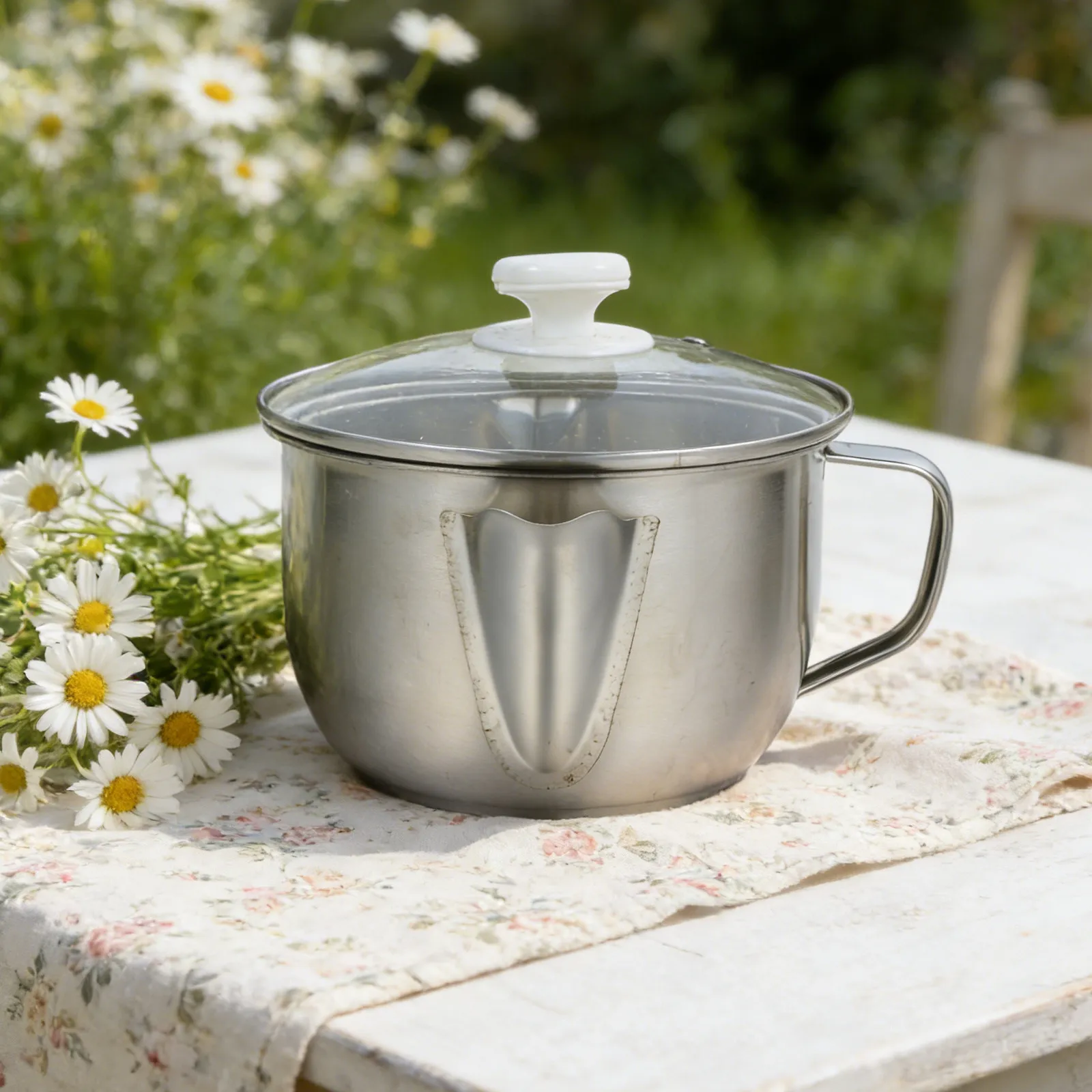 Stainless Steel Oil Separator Cooking Grease Strainer Bowl Fat Separator Kitchen Pot for Gravy Broth Oil Water Separation