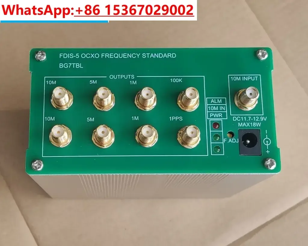 FDIS-5, OCXO frequency reference, 10M, 5M, 1M, 100K, 1PPS constant temperature crystal oscillator BNC/SMA