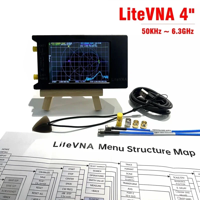 New LiteVNA-64 50KHz ~ 6.3GHz LiteVNA 3.95