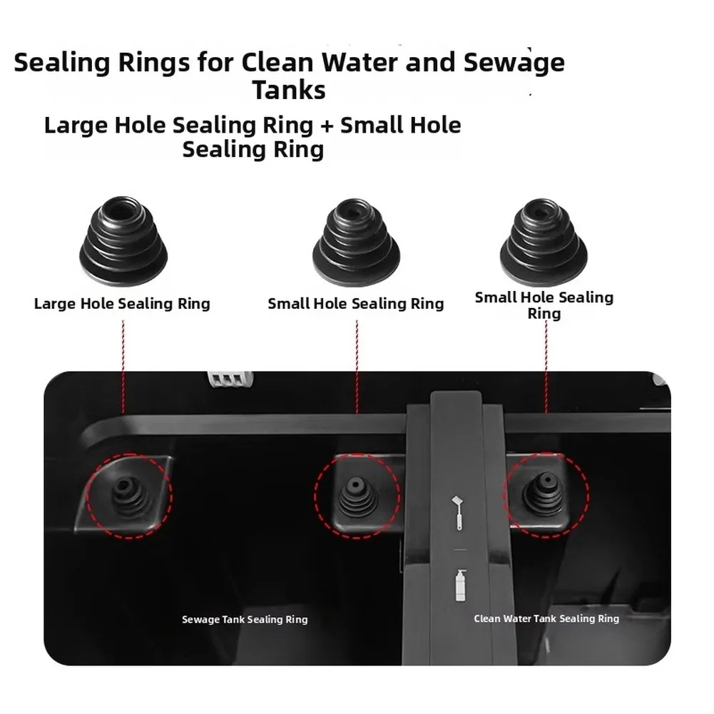 Sturdy Rubber Sealing Rings For Ecovacs For Deebot X1T10: Easy Installation Appliance Parts And Accessories Welding Machine