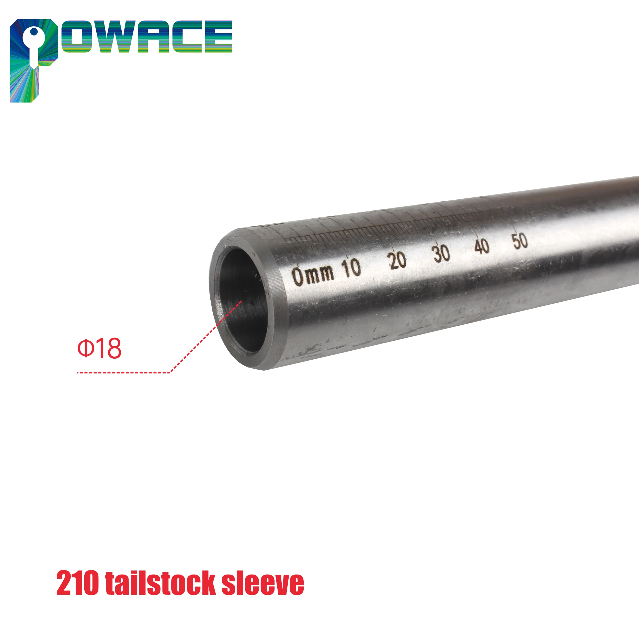 MT2 # Tailstock Sleeve For WM-210V MX-210V CD-210V Or CJ 0618 Lathe Machine Accessories Part