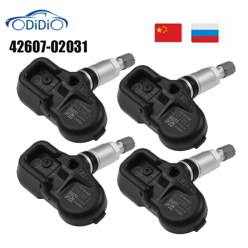 433Mhz Tire Pressure sensor 42607-02031 42607-02030 For Toyota Corolla RAV4  Lexus CT ES GS GX LS LX NX RC PMV-C210  4260702031