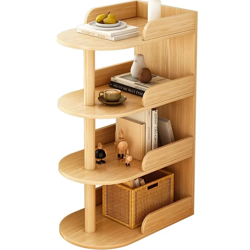 

Напольный книжный шкаф от пола до потолка, узкий стеллаж для хранения у дивана в гостиной или у кровати в спальне