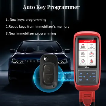 Xtool X100 Pro2 Auto Key Programmer Automobilový skener IMMO Car OBD2 Čtečka kódů Diagnostický nástroj s adaptérem EEPROM Bezplatná aktualizace 10 nejlepší prodej xtool x100 pro 2 - №3