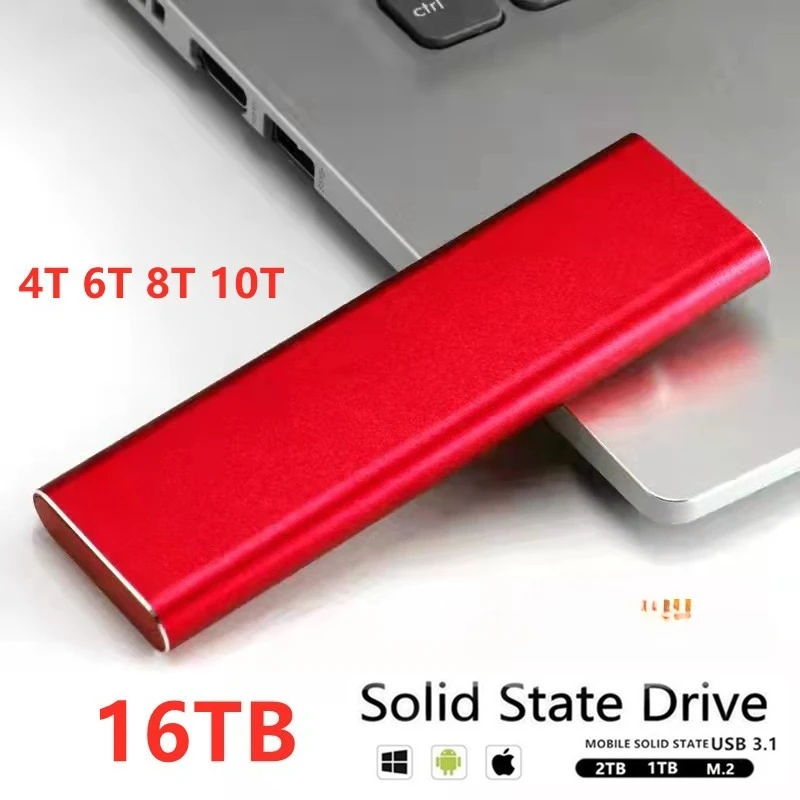 Penggerak solid state seluler Type-c peningkatan ekspansi kecepatan tinggi ssd ultra-tipis 8TB4TB 2TB