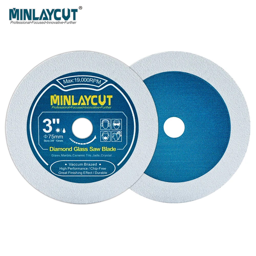 MINLAYCUT Diamond Saw Blade 1/3pcs 75mm Cutting Disc Glass Jade Marble Tile Hand Tool Mini Angle Grinder 3 inch Plate Cutting view 5