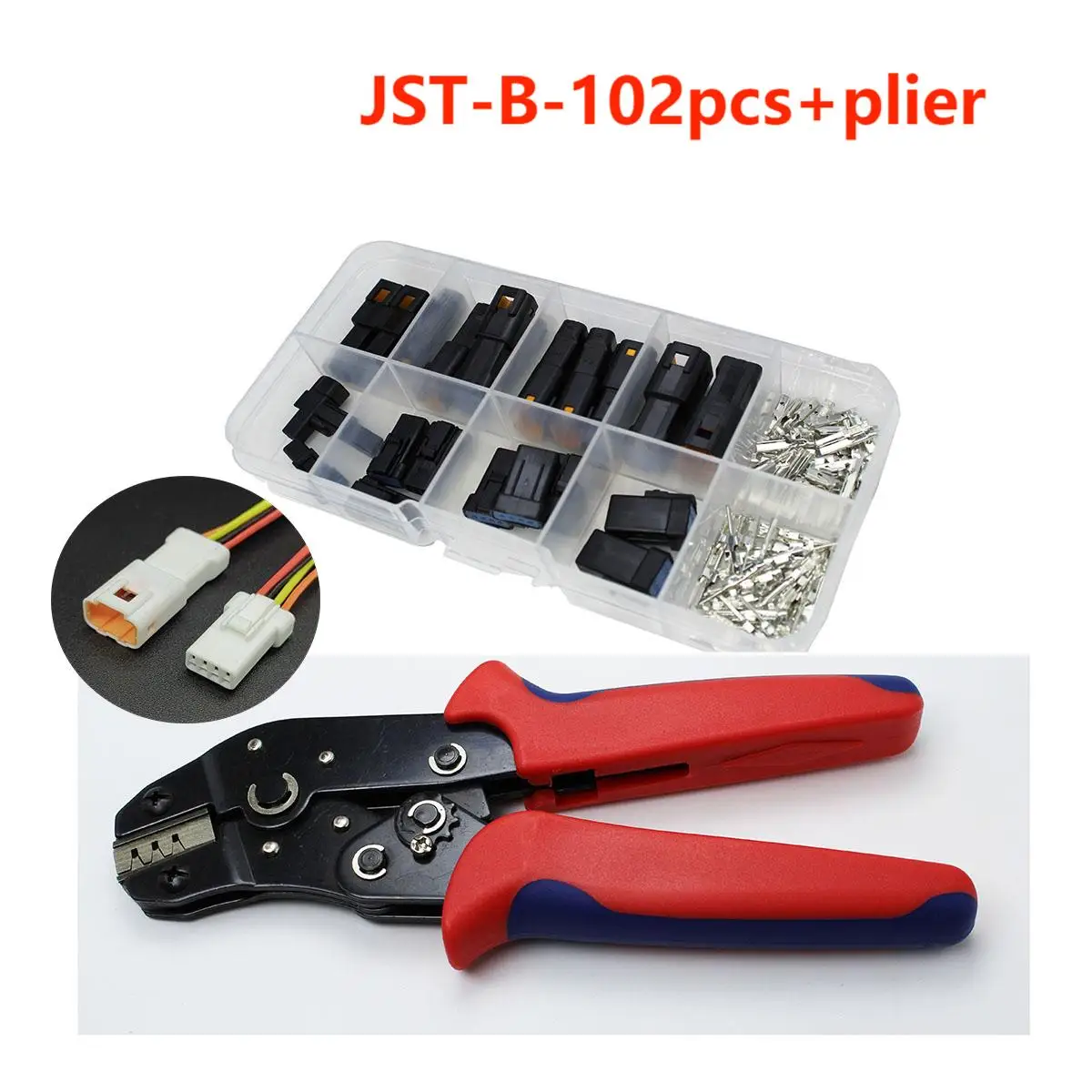 Combinatieset 2P 3P 4P 6P 8P 0.6Mm Waterdichte Draad Connector Stekker Mannelijke Vrouwelijke Aansluiting Jst Jwpf Elektrische Connector