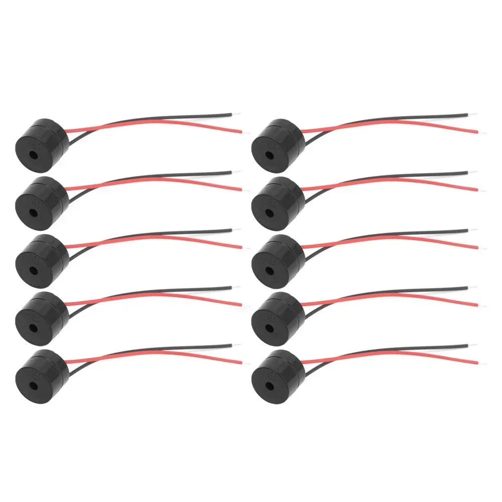 10PCS Buzzer Tool Active Piezo Beeper DC 3-24V Electronic Wired Connector Beeper Model YMD-12095 Car Electronics Accessories