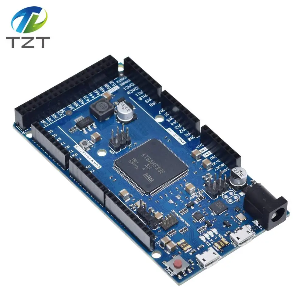 Imagem -03 - Tzt-official Duemilanove Due r3 Board Sam3x8e 32-bit Arm Cortex-m3 Mega2560 r3 Duemilanove Arduino Due Board