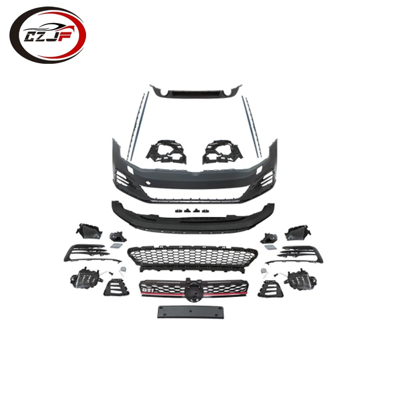 

CZJF Hot Sale Body Kit Front Bumper Grille for VW GOLF 7/7.5 Upgrade to Golf 7.5 GTI 2012 2013 2014 2015 2016 2017