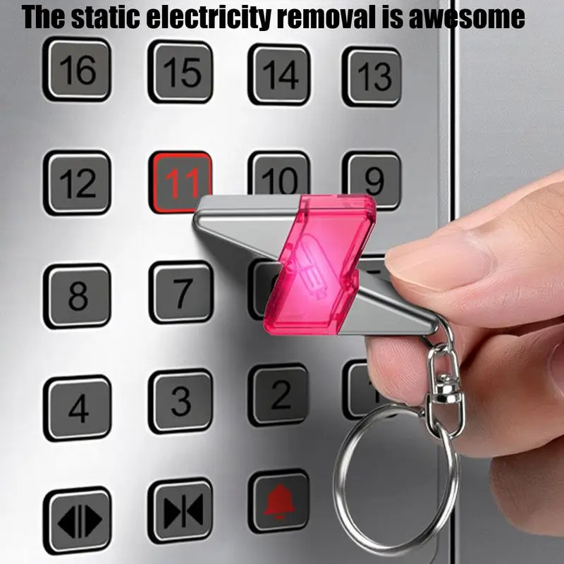 Static Shock Eliminator Keyring Anti-Static Electricity Discharge Keychain Car Human Body Anti-Static Rod Keychain Tools For