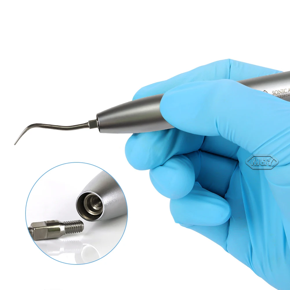 Ultrasonic Scaler Borden/Midwest B2/M4 Air Scaler Handpiece with 3 Tips GK1/GK2/GK3 Pneumatic Scaler