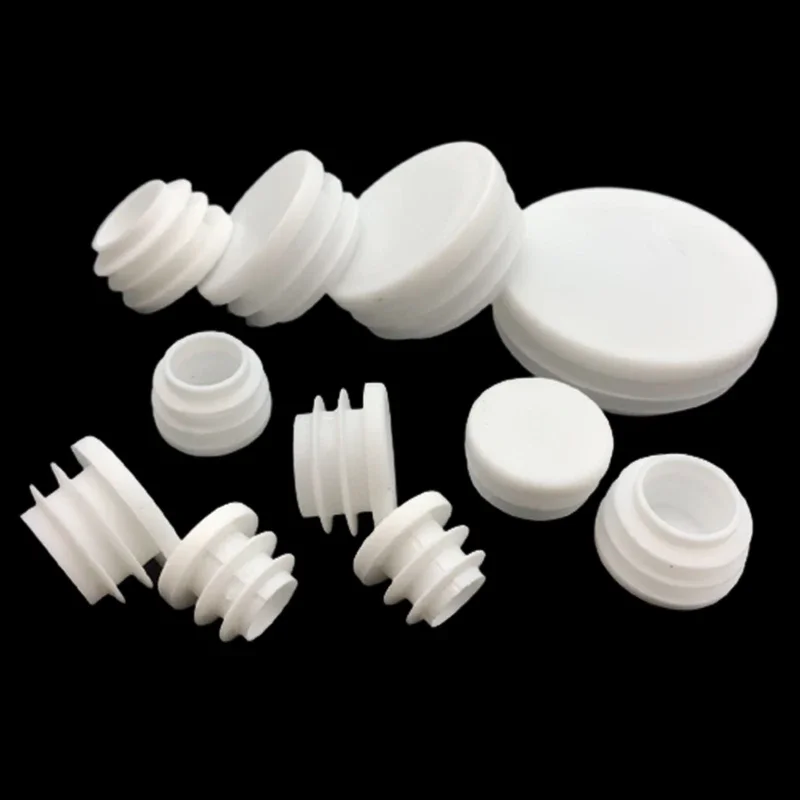 

OD 16 19mm-50mm White Plastic Steel Round Pipe Plug Furniture Leg Anti Slip Feet Protector Pad Plastic Square Tube Cap Plug Cap