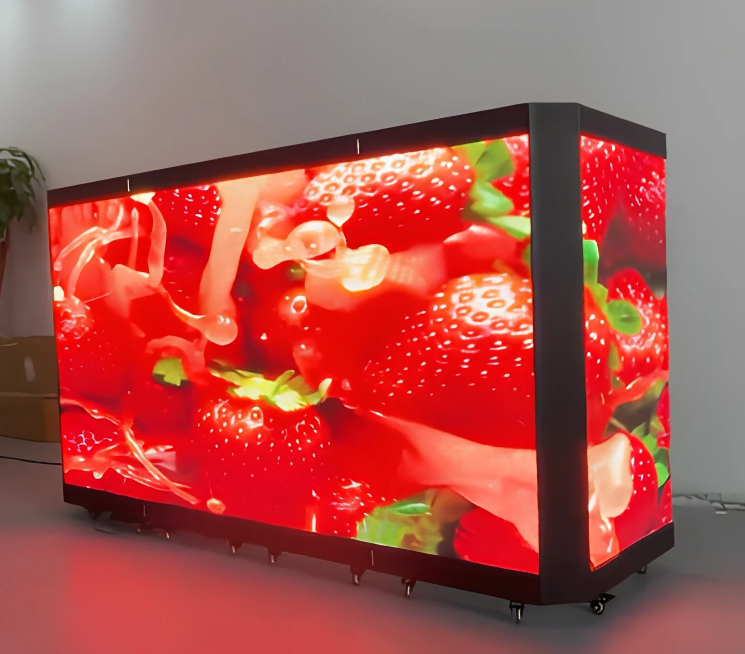 P2.604 Outdoor Foldable Led DJ Booth Display For Retail Store Airport Wedding Festival Stage