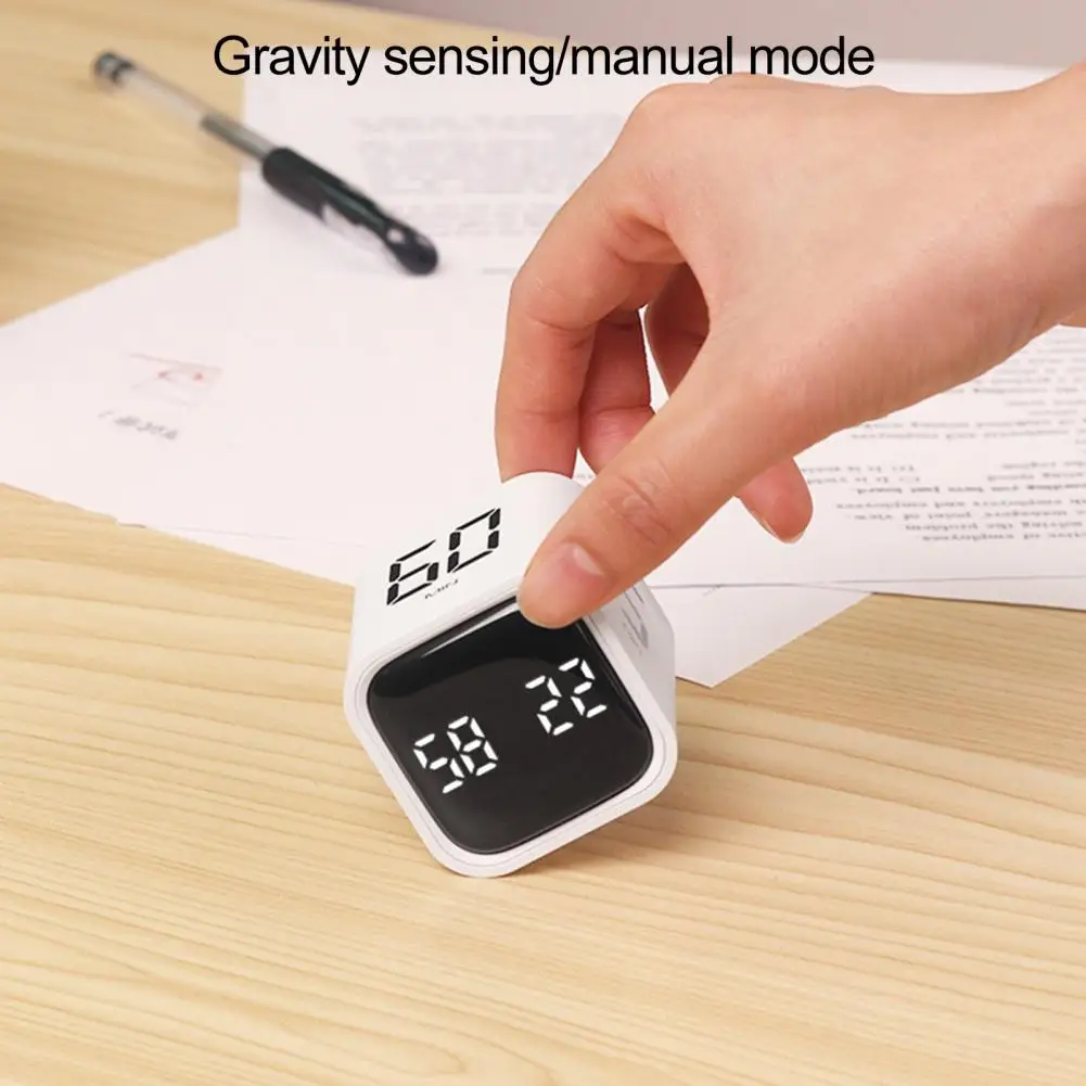 

Productivity Cube Timer Customizable Countdown Timer Efficient Time Management Tool Dual Mode Sensor for Productivity