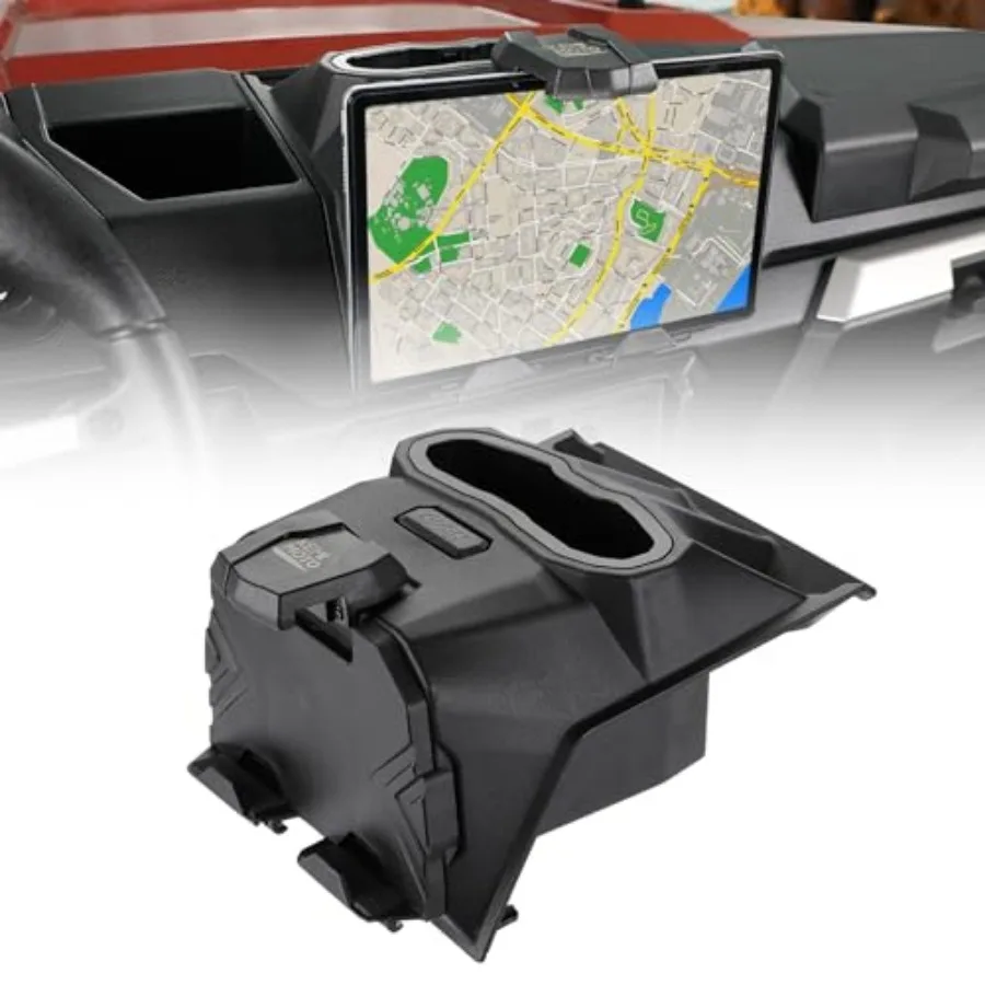 

Tablet Phone Holder w/Versatile Storage Box Compatible with Polaris Ranger 1000/1000 XP/XP Crew 2018-2024 Electronic Device Mou