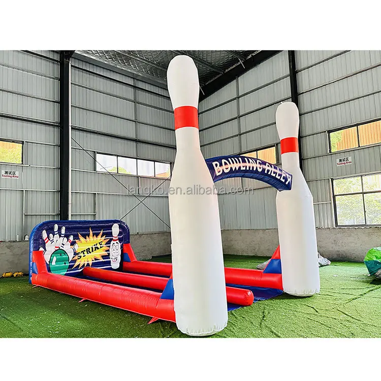 Image 4: Vente flash : Ensemble de bowling gonflable géant, jeu de bowling pour enfants et adultes