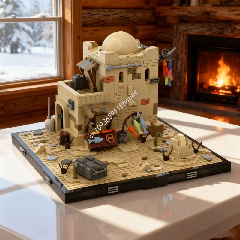 

1023pcs MOC Episode 1 Anakin S Home Star Battle Model Building Blocks Christmas Gifts Creative Idea Education Toy Brick Birthday