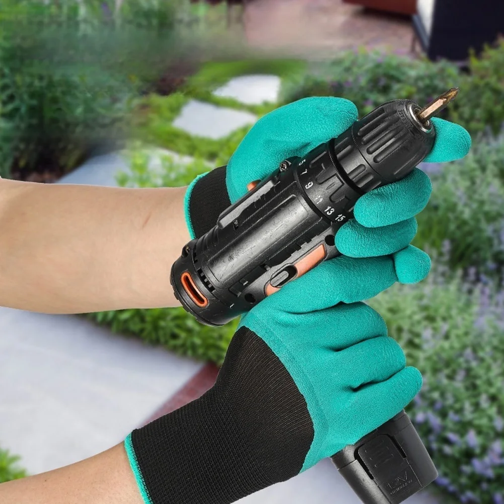 لينة اللاتكس قفازات العمل المنزلية Prick-proof قفازات اللاتكس الواقية عدم الانزلاق قفازات العمل تنفس لزراعة مقاومة للثقب