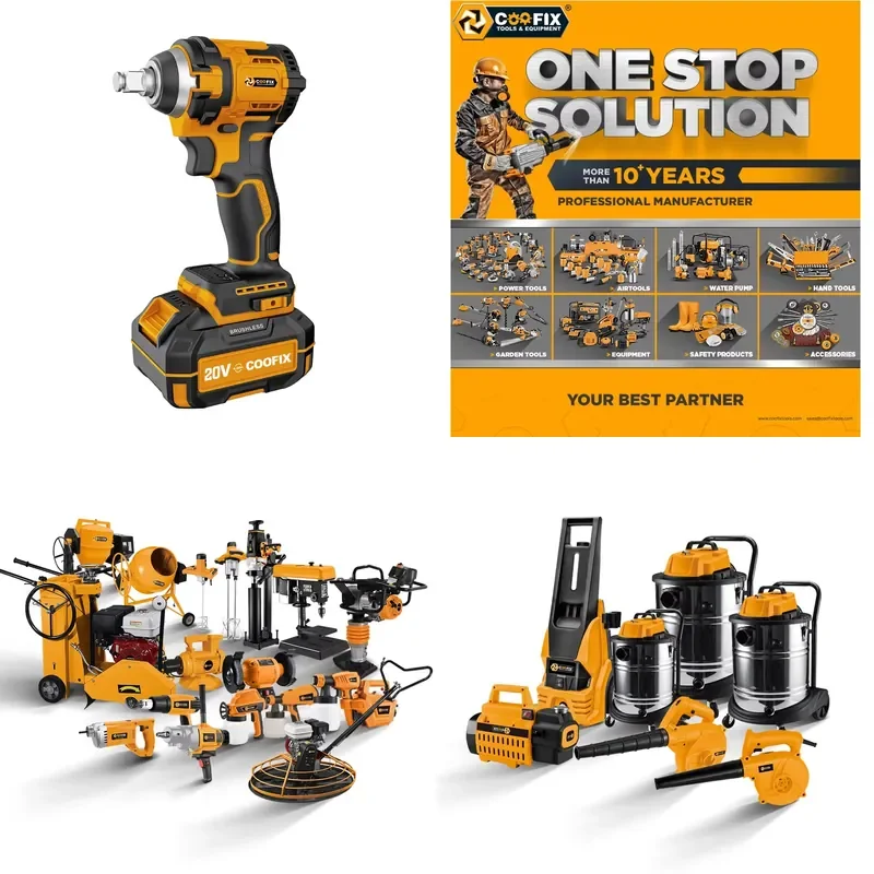 

【CHIMU HOME】 20V Cordless Impact Wrench for Truck Tire and Installation