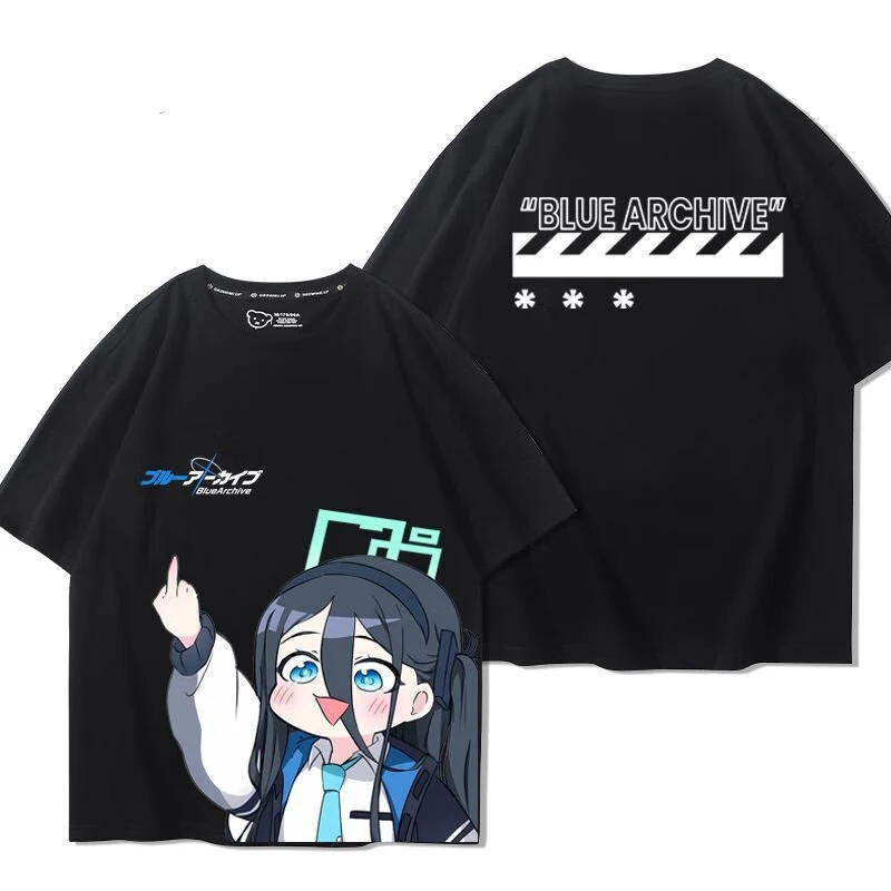Camiseta 3D de Game Blue Archive Tendou Arisu para hombre, camiseta Unisex bonita a la moda, camisetas Harajuku Y2k con personalidad callejera, ropa de verano