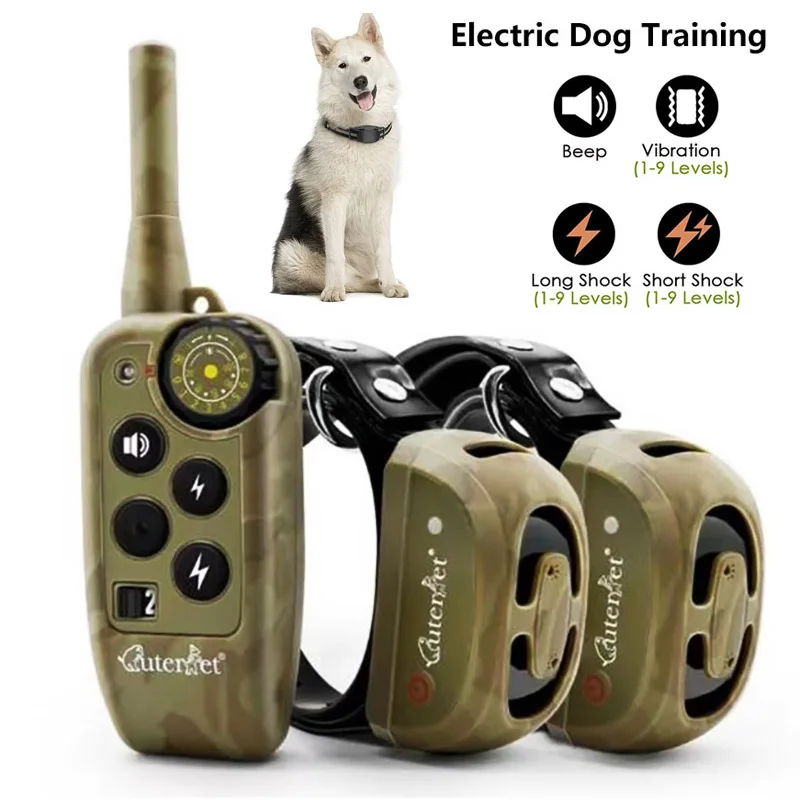 

Pet Dog Training Collar Remote Control 2000ft Waterproof Rechargeable Pet Bark Stopper Dog Repeller Control Training Collar