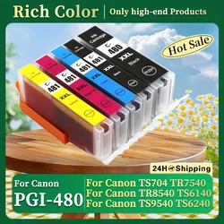 480 481 Compatible for Canon PGI-480 CLI-481 ink Cartridge PIXMA TS704 TR7540 TR8540 TS6140 TS9540 TS6240 TR 7540 printer