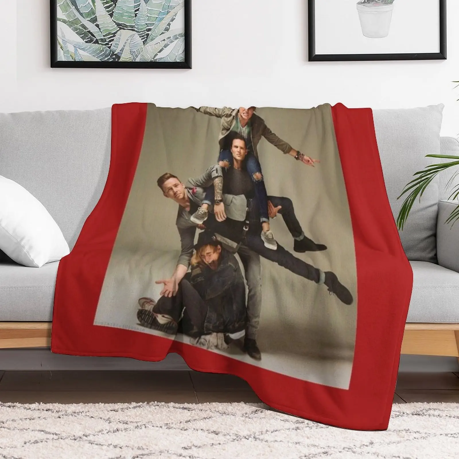 McFly Tour 2021 Fletcher. Throw Blanket manga Tourist Blankets